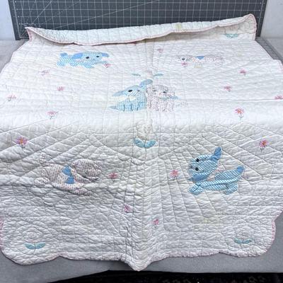 Puppy & Kitty Cat Baby Blanket, SUPER CUTE! 