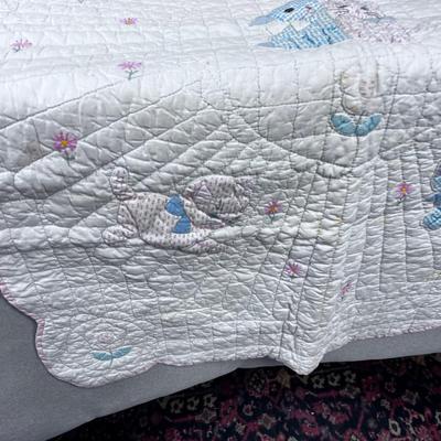 Puppy & Kitty Cat Baby Blanket, SUPER CUTE! 