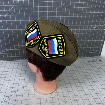 Russian Hat with Pins and Metals 