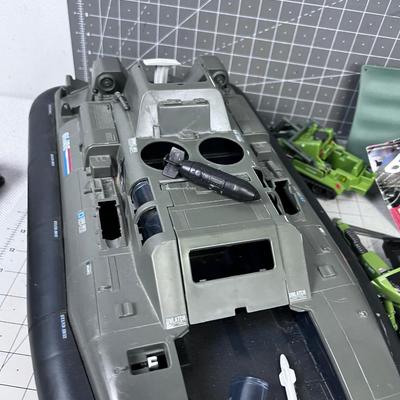Giant Lot of EARLY VINTAGE G I Joe Vehicles and Accessories 