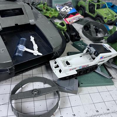 Giant Lot of EARLY VINTAGE G I Joe Vehicles and Accessories 