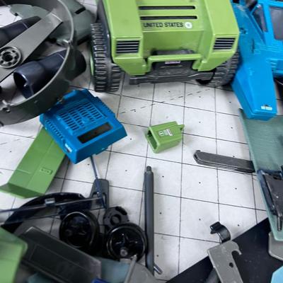 Giant Lot of EARLY VINTAGE G I Joe Vehicles and Accessories 