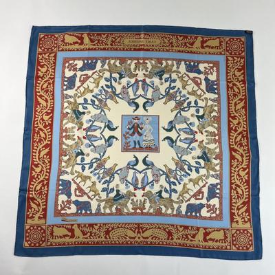 202 Authentic HERMÃˆS Carre 90 Silk Scarf Early America by FranÃ§oise De La Perriere 1979