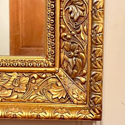 38â€ x 48â€ Solid Wood Gold Framed Mirror