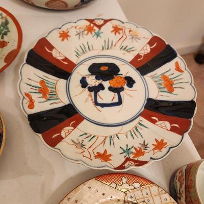 Mixed lot of Asian China pottery Plates bowls