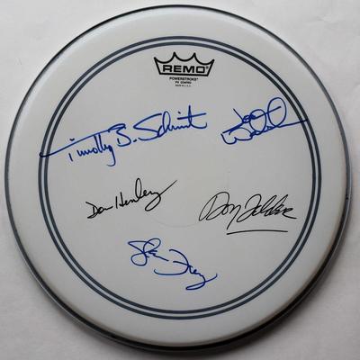Eagles signed drum head