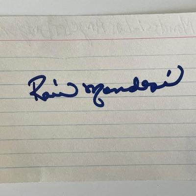 LA Dodgers 
Paul Mondesi original signature