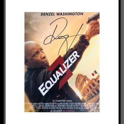 Denzel Washington signed photo