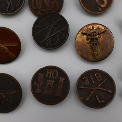 Variety of Military Screw Back Buttons