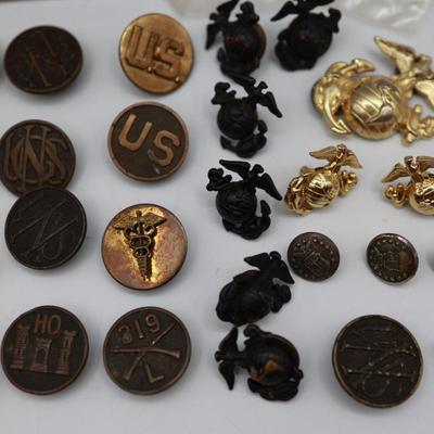 Variety of Military Screw Back Buttons
