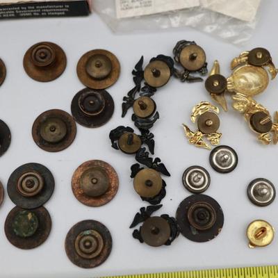 Variety of Military Screw Back Buttons
