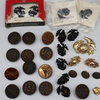 Variety of Military Screw Back Buttons