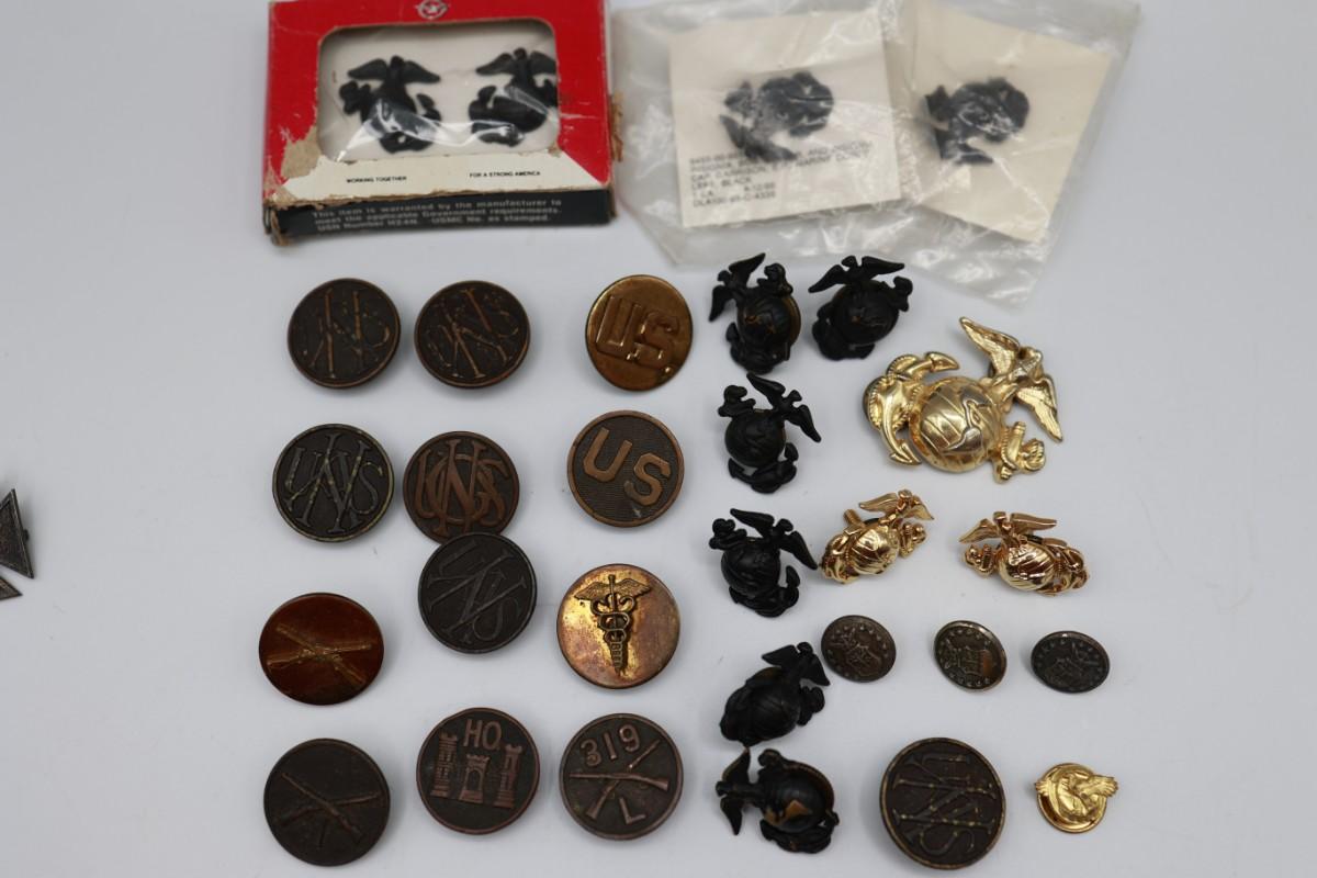 Variety of Military Screw Back Buttons