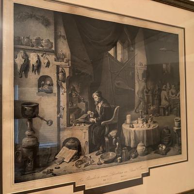 Framed Picture (Chemist In David Geniers Laboratory)