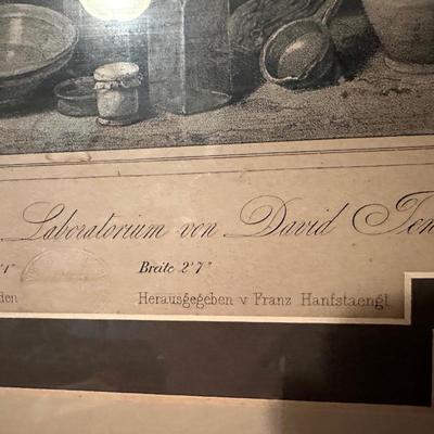 Framed Picture (Chemist In David Geniers Laboratory)