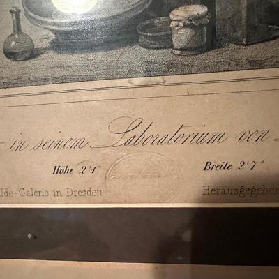 Framed Picture (Chemist In David Geniers Laboratory)