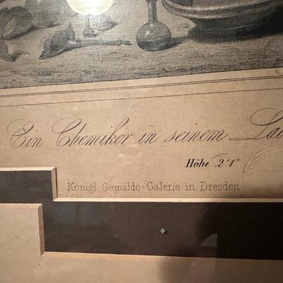 Framed Picture (Chemist In David Geniers Laboratory)