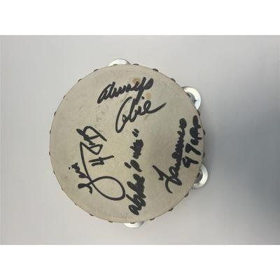 The Four Tops signed tambourine