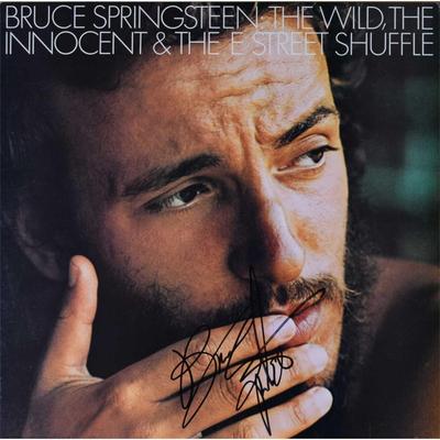 Bruce Springsteen signed The Wild, The Innocent & The E-Street Shuffle album