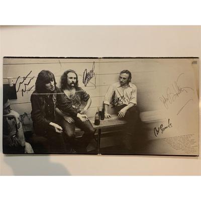 Crosby, Stills, Nash & Young 4 Way Street signed 1971 Vinyl LP