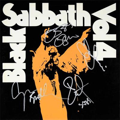 Black Sabbath signed Volume 4 album