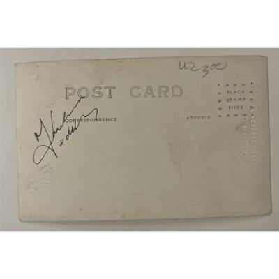 Thelma Todd signed post card