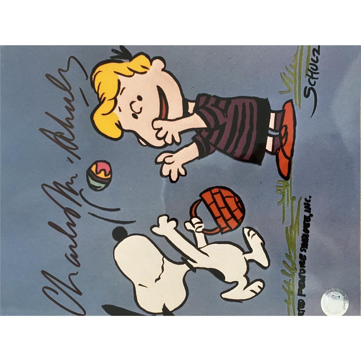 CHARLES SCHULZ signed autographed photo phone call COA Hologram main image 1