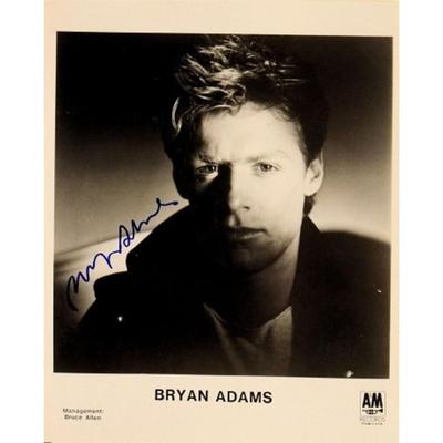 Brian Adams signed promo poster