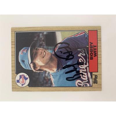 Bobby Witt signed baseball card