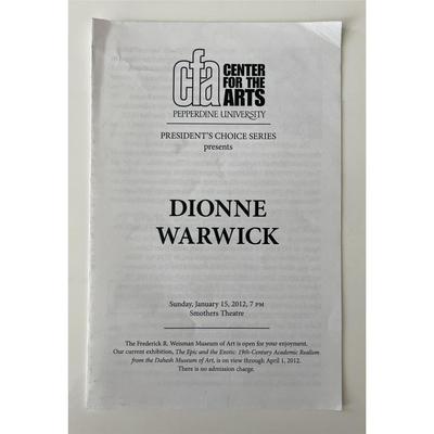 Dionne Warwick Center for the Arts program 