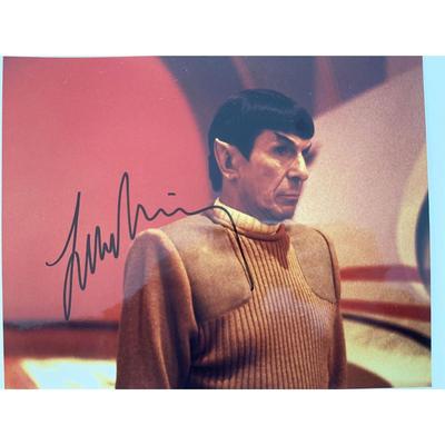 Star Trek Leonard Nimoy signed photo. GFA Authenticated