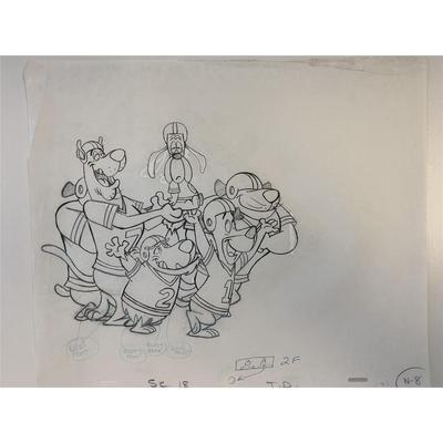 Laff-A-Lympics original hand drawn cartoon artwork 