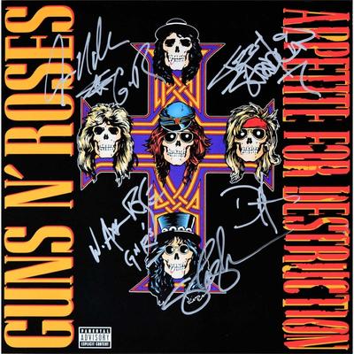 Guns N' Roses signed Appetite For Destruction album 