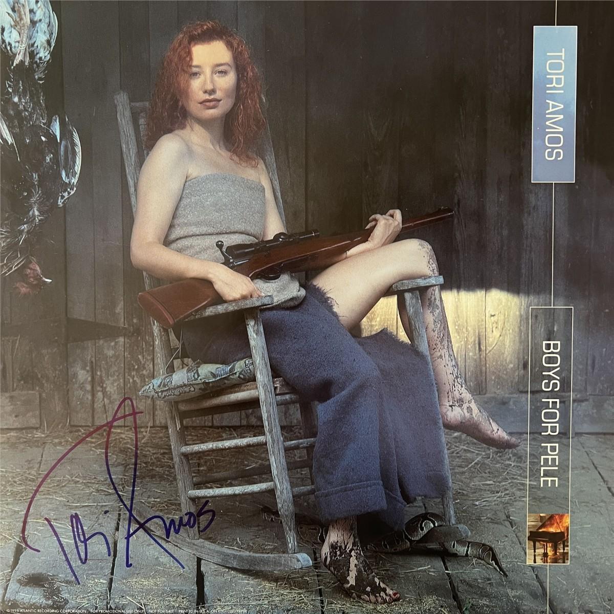 Tori Amos Boys for Pele signed album insert | EstateSales.org