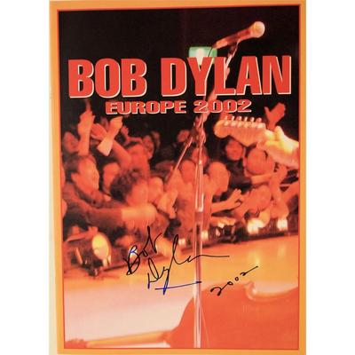 Bob Dylan autographed 2002 Europe World Tour Book