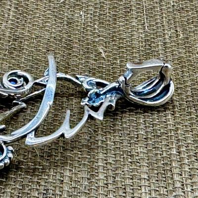 LOT 42 - Sterling Pendant w/ Birds Fritz Cause
