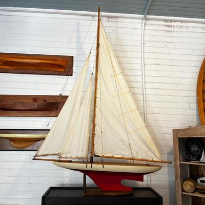 N183 Vintage Large Sailboat Model