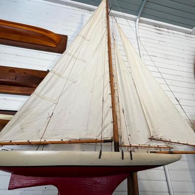 N183 Vintage Large Sailboat Model