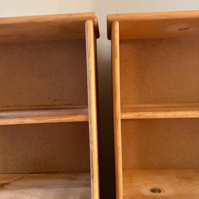 Two Wood Bookshelves