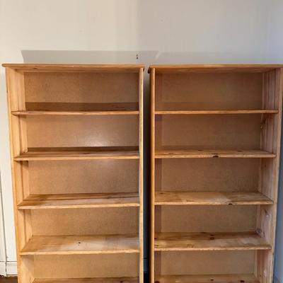 Two Wood Bookshelves