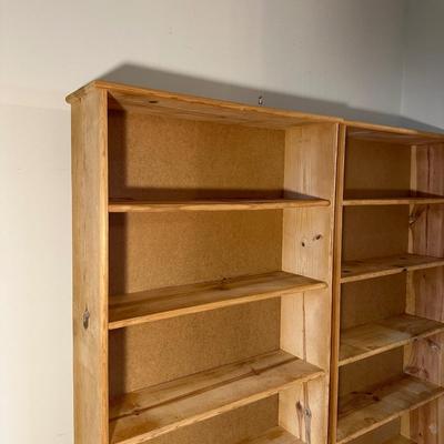 Two Wood Bookshelves