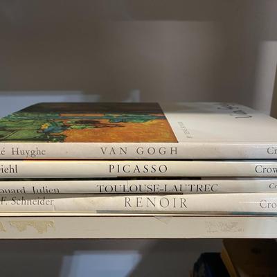 Lot of 4 Art Books From The Crown Art Library: Van Gogh, Picasso, Toulouse-Lautrec & Renoir