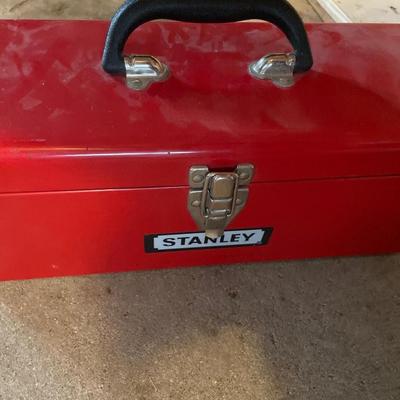 Stanley tool box with grinder