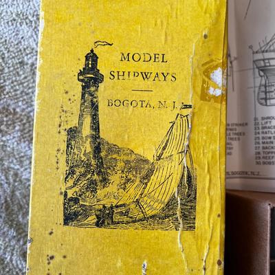 N195 Vintage Model Shipways Harriet Lane Steam Paddle Cutter Ship Model Kit