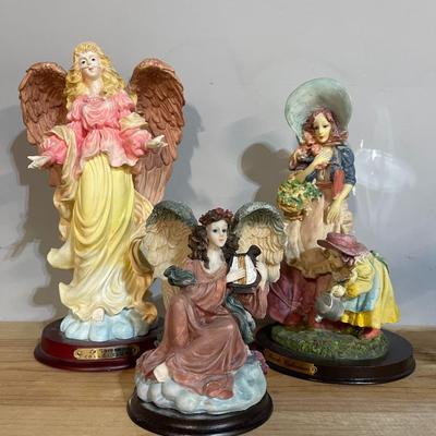 Lot of 3 Collectible Resin Figurines