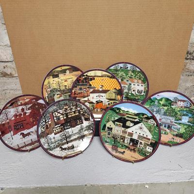 Set of 7 collector plates