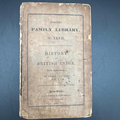 1832 Family Library: History of British India