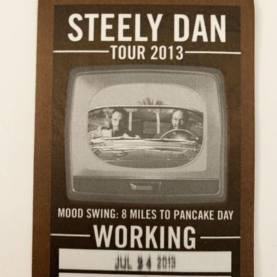 Steely Dan Tour 2013 Mood Swing: 8 Miles to Pancake Day Backstage Pass