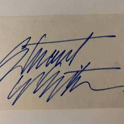 Stuart Whitman signature cut