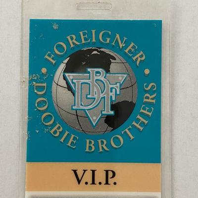 Foreigner - Doobie Brothers Backstage Pass